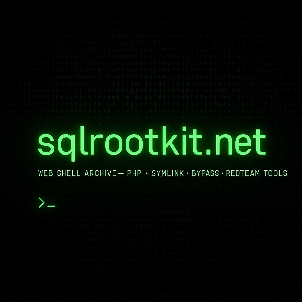 sqlrootkit.net Web Shell Banner